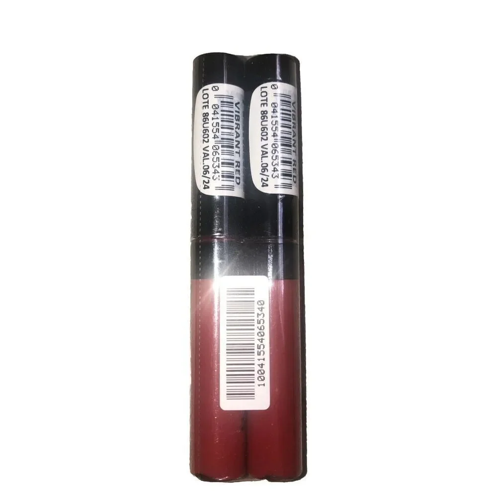 (2) Maybelline Sensational Liquid Matte Lipstick Vibrant Red Lipstick NEW Sealed